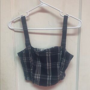 Plaid crop top